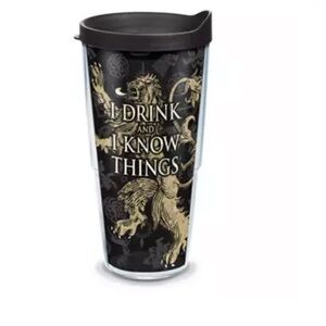 Game of Thrones "I Drink and I Know Things" Tumbler by Tervis 24 OZ travel mug